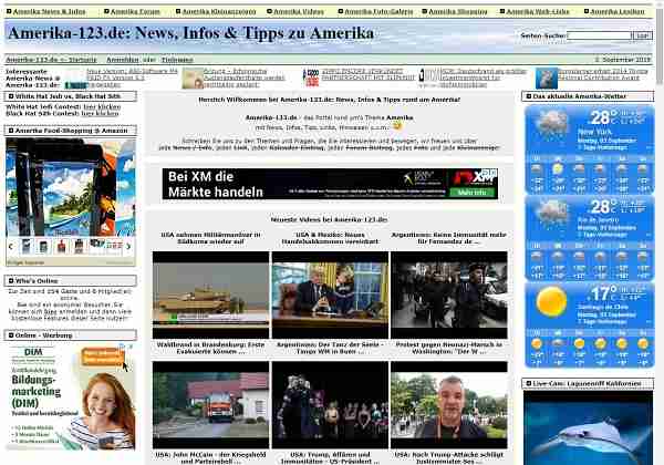 Amerika-123.de - News, Infos & Tipps rund um Amerika