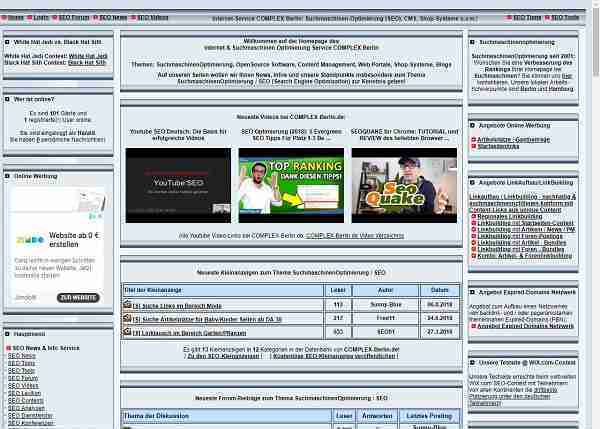 Complex-Berlin.de - News, Infos & Tipps zur Suchmaschinenoptimierung (zum SEO)