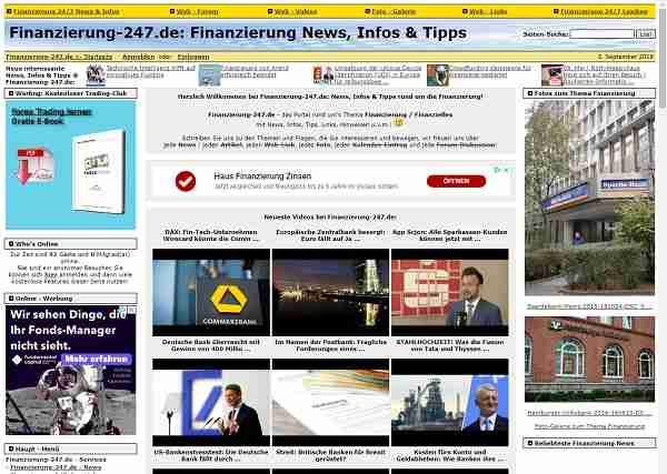 Finanzierung-24/7.de - Portal rund um's Thema Finanzierung / Finanzielles