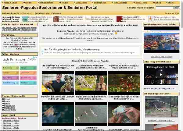 Senioren-Page.de - Portal von SeniorInnen für Senioren & Seniorinnen