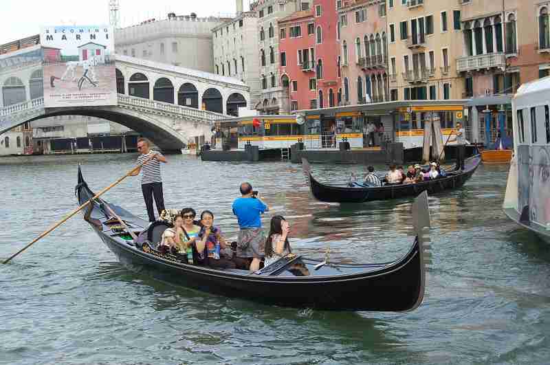 Canal Grande in Venedig (Juli 2015)