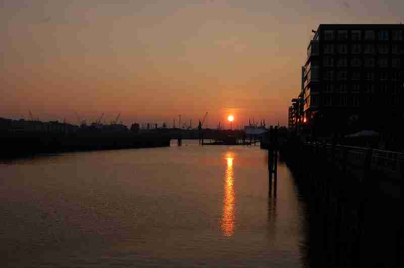 Sonnenuntergang Hamburg-Speicherstadt Oktober 2014