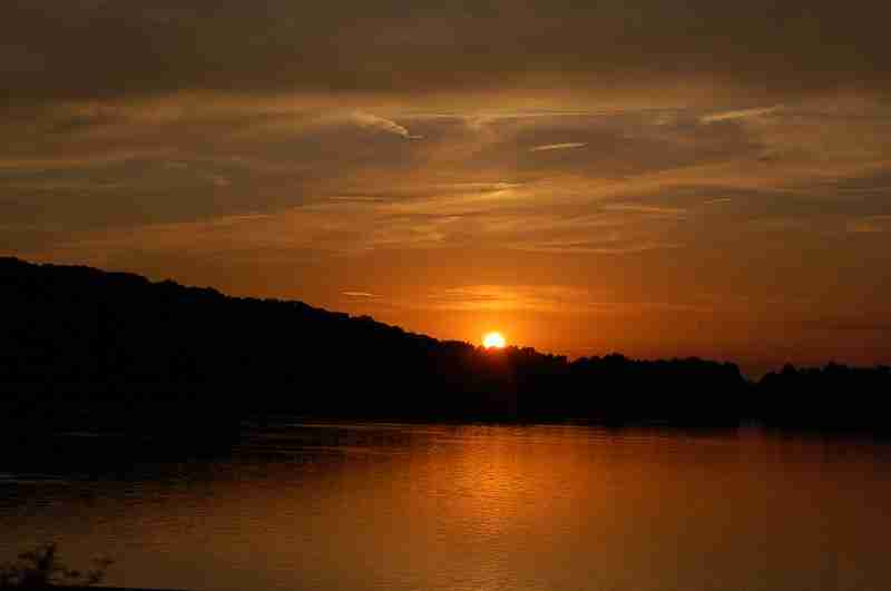 Sonnenuntergang Wermsdorf/Sachsen September 2012